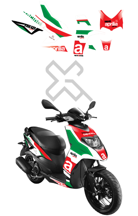 Aprilia SR150 Full Body Sticker | Aprilia SR125 Full Body Wrap